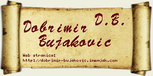 Dobrimir Bujaković vizit kartica